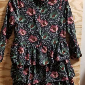 Beautiful Women's‎ Dress Floral v-neck Long Sleeve Small